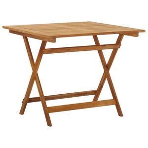 Tavolo da giardino pieghevole in legno massello di Acacia 35.4 tavoli da esterno "x 35.4" x 29.5" - Product Image 1