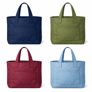 Wholesale Custom Grocery Bag Heavyduty Large Cotton <b>Canvas</b> Eco friendly Reusable Grocery Shopping Shoulder <b>Canvas</b> <b>Tote</b> Bag - Product Image 1