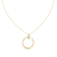 Collier pendentif cercle moderne en diamant |   Pendentif minimaliste plaqué or |   Bijoux en diamant de laboratoire pour femmes, cadeau de luxe pour les fêtes