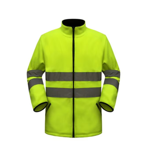 Veste de travail haute visibilité pour homme, orange, vêtements de sécurité réfléchissants, matière coton/polyester, manches longues, certifiée CE, séchage rapide - Product Image 1