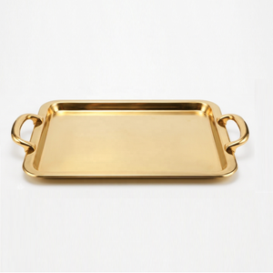 Stainless Steel 304 Grade Polished Rectangular Serving <b>Tray</b> <b>Large</b> Decorative Food Safe Metal Platter Wedding Tableware Gift <b>Tray</b> - Product Image 5