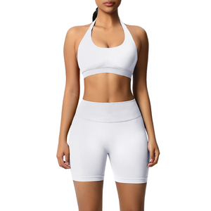 Ensemble de vêtements de sport pour la gym : soutien-gorge de sport et short moulant pour le yoga, tenue décontractée de fitness, ensembles de yoga - Product Image 3