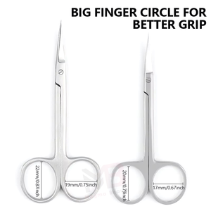 Tijeras para Cutículas de Calidad Premium, Acero Inoxidable, para Manicura, Instrumento de Belleza Magma - Product Image 3