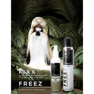Vaporisateur pour cheveux à tenue forte True Iconic pour chiens - FIXX (250 ml) Série - Product Image 1