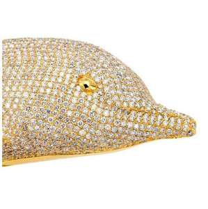 Collar Unisex Personalizado con Colgante de Delfín Chapado en Oro de 18K, con Moissanita Brillante de Corte Redondo, Estilo Hip Hop - Product Image 5