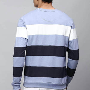 Custom Logo <b>Men's</b> Crew Neck Sweatshirt Soft Brushed Fabric Casual <b>Pullover</b> for Lifestyle Clothing Brands - Product Image 4