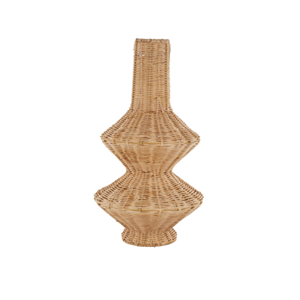 Vase à fleurs décoratif en rotin rustique, vase de table en rotin naturel, pots à fleurs, décoration vintage pour la maison et l'hôtel, en provenance du Vietnam - Product Image 2