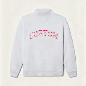 Women Oversized Embroidered Front Casual Solid Mock Neck Sweatshirt 2026 Loose Pullover Long Sleeve <b>Winter</b> <b>Tops</b> - Product Image 5