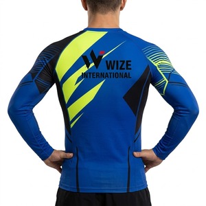High Quality <b>Rashguard</b> Compression Sports Shirt Men <b>Women</b> Long Sleeve Quick Dry UV Protection <b>for</b> MMA BJJ Gym Training Workout - Product Image 2