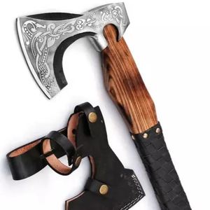 Cabeza de martillo de acero de alto carbono de alta calidad al por mayor con mango de madera de palisandro y revestimiento de cuero y agarre de cuero - Product Image 1