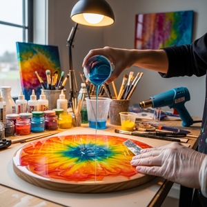 พื้นอีพ็อกซี่ปรับระดับเองสำหรับพื้นที่เชิงพาณิชย์  สารเคลือบพื้นอีพ็อกซี่แบบไร้รอยต่อ เงางามสูง  พื้นอีพ็อกซี่ตกแต่งเรียบเนียน - Product Image 4