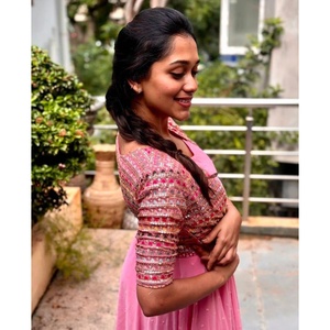 Koti ชุดราตรีปักลาย Georgette สีชมพู, ชุดแต่งงานอินเดียปากีสถานแบบดั้งเดิมทำจากผ้าไหมสำหรับงานเลี้ยง - Product Image 2