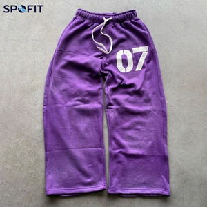 ผู้จัดจำหน่ายกางเกงขายส่ง SPOFIT กางเกงวอร์มผ้าฝ้ายสีเทา เอวยางยืด กันยับ ลายพิมพ์ 07 สวมใส่สบายในฤดูหนาว ระบายอากาศได้ดี - Product Image 5
