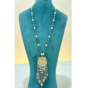 Elegante Juego de Collar de Moissanita Chapado en Oro de Latón de Alta Calidad para Mujer, Regalo para Aniversario, Boda y Fiesta - Product Image 3