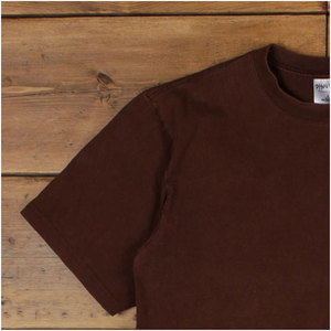 T-shirt à manches courtes en coton lourd pour homme Shaka Wear, col rond, Shaka Wear adulte, marron, avec étiquette au col, T-shirts - Product Image 3