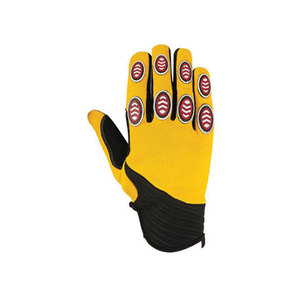 Anti-Slip Textured Work <b>Gloves</b> With Elastic Wristband Gray Blue Polyester General Purpose Safety <b>Gloves</b> - Product Image 5