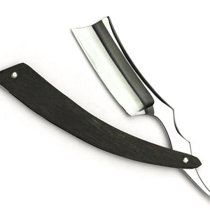 Professional Folding Shaving <b>Razor</b> Stainless Steel <b>Blade</b> Wooden Handle <b>Single</b> <b>Blade</b> Reusable Personal Grooming Tool barber use - Product Image 3