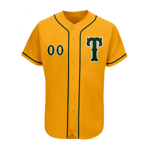 Maillot de baseball personnalisé bleu coupe classique, design vierge, sans manches, en polyester/coton, fermeture éclair, pour homme - Product Image 2