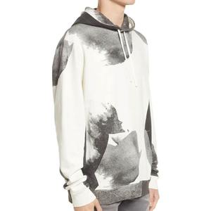 Sweat-shirt à capuche surdimensionné avec imprimé abstrait, coupe classique, tricoté, 100% coton French Terry, style automne - Product Image 6