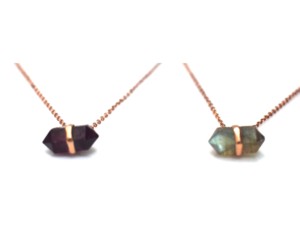 925 <b>Sterling</b> <b>Silver</b> Rose Gold Plated Natural Gemstone Minimalist Link <b>Chain</b> Pendant Necklace Bezel Setting <b>for</b> <b>Women</b>-Gift Party - Product Image 2