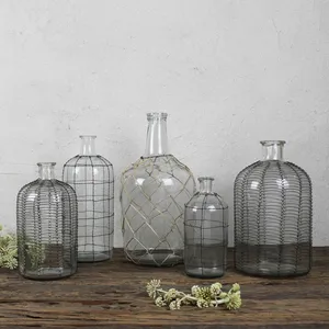 Jarrón de Flores de Hierro Hecho a Mano de Estilo Artístico Moderno ZAHID EXPORTS ZE-3414A, Jarrón Decorativo para Mesa de Estilo Costero - Product Image 2
