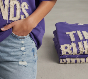 Custom Distressed Embroidery T-<b>shirts</b> Vintage Distressed Embroidery T-<b>Shirts</b> Ladies 100% Cotton 260Gsm Heavyweight T <b>Shirt</b> Women - Product Image 4