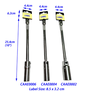 TAIWAN CALIBRE 3/8" Dr x 6 Point x 10" Extra Length Magnetic Swivel Spark <b>Plug</b> <b>Socket</b>, spark <b>plug</b> <b>extension</b> - Product Image 5