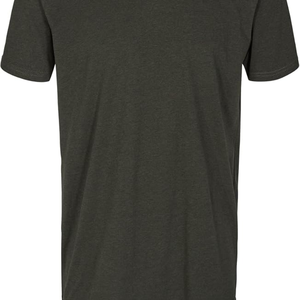 T-shirt pour homme 100% coton, poids lourd, manches courtes, col rond, tee-shirt uni, streetwear, vêtements décontractés pour la salle de sport - Product Image 3