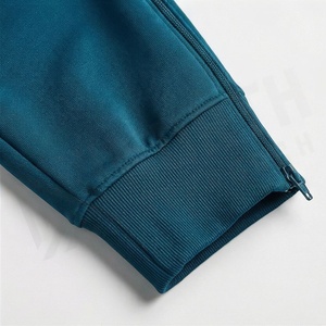 Ensemble de survêtement pour homme, veste et pantalon à fermeture éclair intégrale, respirant, décontracté, couleur unie, coupe classique, vêtements d'automne - Product Image 6