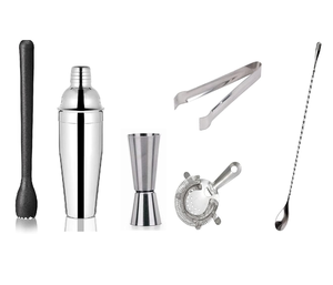 Kit de barman professionnel en acier inoxydable de luxe réutilisable, ensemble d'outils de bar pour shaker à cocktails - Product Image 5