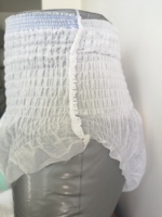 Culotte jetable blanche de haute qualité pantalon pour personnes âgées pantalon en plastique pvc adulte incontinence adulte pull Ups couche hommes et femmes