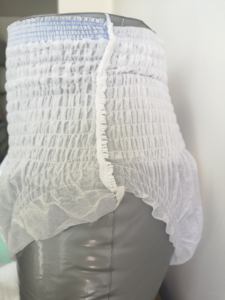 <span class=keywords><strong>Culotte</strong></span> jetable blanche de haute qualité pantalon pour personnes âgées pantalon en <span class=keywords><strong>plastique</strong></span> <span class=keywords><strong>pvc</strong></span> adulte incontinence adulte pull Ups couche hommes et femmes - Product Image 5