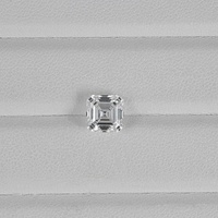 Anillo y Pendientes con Diamante Cultivado en Laboratorio, Corte Asscher, Excelente Color E, Claridad VS2, Diamante Suelto, Certificado IGI N.N. Exportaciones en Oferta