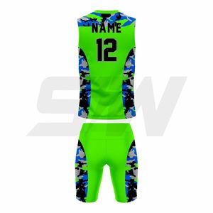 Tenues de football 7v7 personnalisées de haute qualité, multicolores, en Spandex 220 GSM, pour jeunes, sublimées, ensembles de compression 7 sur 7, 2026 - Product Image 6