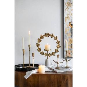 Porte-bougie en métal fait main de qualité supérieure avec des motifs géométriques, écologique et durable pour la décoration contemporaine de la maison et des mariages - Product Image 2