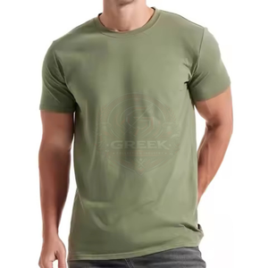 T-shirts personnalisés pour hommes en coton premium, col rond, coupe ample, confortables, respirants, séchage rapide, imprimés numériquement, marque privée - Product Image 3
