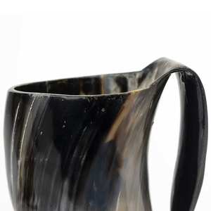 Best Quality Polished Religious Animal Buffalo Horn Eco-Friendly <b>Large</b> Capacity Drinking <b>Mug</b> India Viking Tankard Custom - Product Image 4