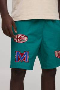 Shorts en molleton pour homme personnalisés avec impression sérigraphique, streetwear graphique personnalisé, décontracté, longueur genou, cordon de serrage, coton, pour tous les jours - Product Image 3