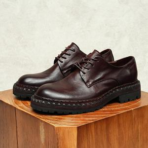 Chaussures en cuir faites à la main avec semelle en cuir de cheval pour hommes, style rétro, formelles, décontractées, chaussures en cuir décontractées pour hommes - Product Image 6