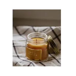 Velas de tarro rellenas de cera perfumada con fragancia de larga duración MOW baja de gama alta Fabricante Mayorista Producto personalizable a granel