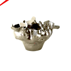 Refroidisseur à vin de style moderne 2026, pièce maîtresse décorative en métal argenté, refroidisseur à champagne artisanal pour bar - Product Image 1