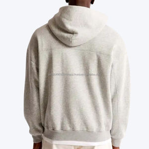 เสื้อฮู้ดดี้ทรงบ็อกซี่แบบครอป ผ้าฝรั่งเศสเทอร์รี่เนื้อหนา คุณภาพสูง สำหรับทุกเพศ สไตล์สตรีทแวร์  แบบเรียบๆ  ไซส์ใหญ่พิเศษ - Product Image 3