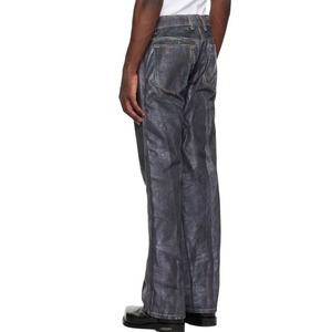 Pantalon en cuir pour homme de haute qualité, coupe droite, taille mi-haute, couleur unie, imperméable, style vintage, modèle 206, le plus vendu - Product Image 5