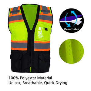 เสื้อแจ็คเก็ตสไตล์สตรีทสำหรับผู้ชาย แขนยาว ระบายอากาศได้ดี ผลิตจากโพลีเอสเตอร์ ใช้เป็นเสื้อกั๊กนิรภัยได้ - Product Image 5