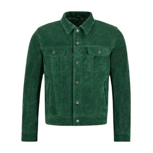 Men's Burgundy <b>Suede</b> Bomber Men <b>Jacket</b> Turn Down Collar Casual Autumn Winter Outerwear Regular Fit Premium Style - Product Image 1