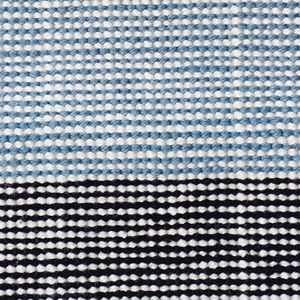 Tapis en laine rayé rose poussière, bleu gris, ivoire, écologique, antidérapant, à blocs de couleur doux, pour salon, chambre, hôtel - Product Image 5
