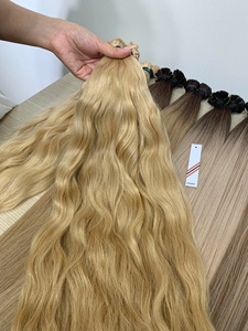 ต่อผมแท้เวียดนาม 100% ขายดีที่สุด ผลิตภัณฑ์ผมปลายแบนสวยงามสำหรับผู้หญิง ผมซุปเปอร์ดับเบิ้ลดรอน - Product Image 5