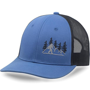 Gorra de Béisbol Personalizada Nueva OEM para Hombre, Moderna, para Pesca, Caza y Actividades al Aire Libre, Modelo 112 Negra Tipo Trucker con Logotipo de Montaña Bordado 2026 - Product Image 5