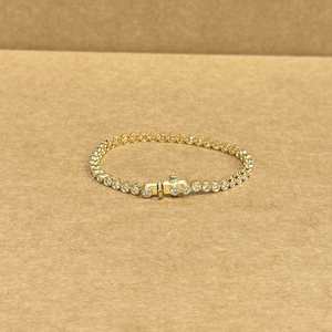 Elegante Brazalete de Oro de 14K con Piedra Natural y Diamante Cultivado en Laboratorio, Joyería de Lujo para Mujer, Regalo de Aniversario - Product Image 5