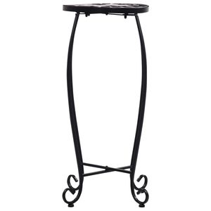 Tavoli all'aperto a mosaico in ceramica in bianco e nero a 3 pezzi - Product Image 6